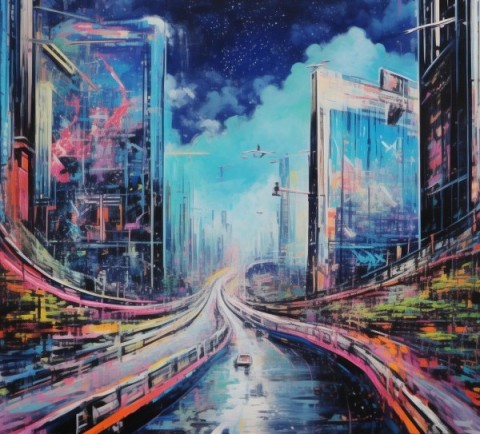 数字艺术与未来革命，科技与创新的道路绘画